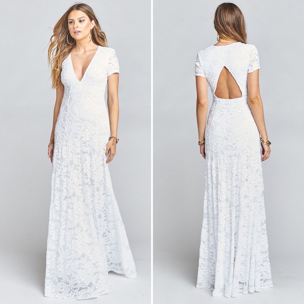 Show Me Your Mumu Floral Lace Eleanor Maxi Dress